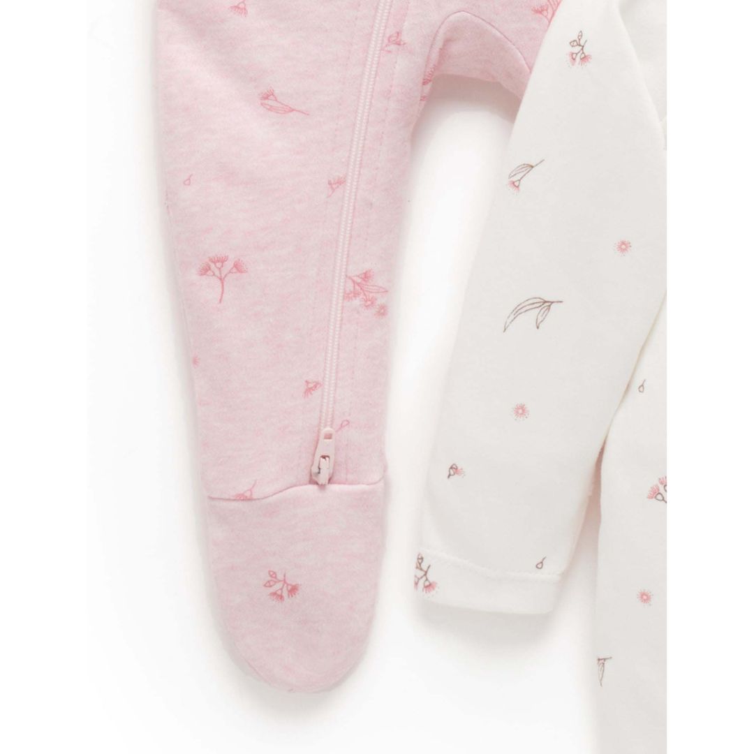 Purebaby Zip Babygro 2 pack - Image 14