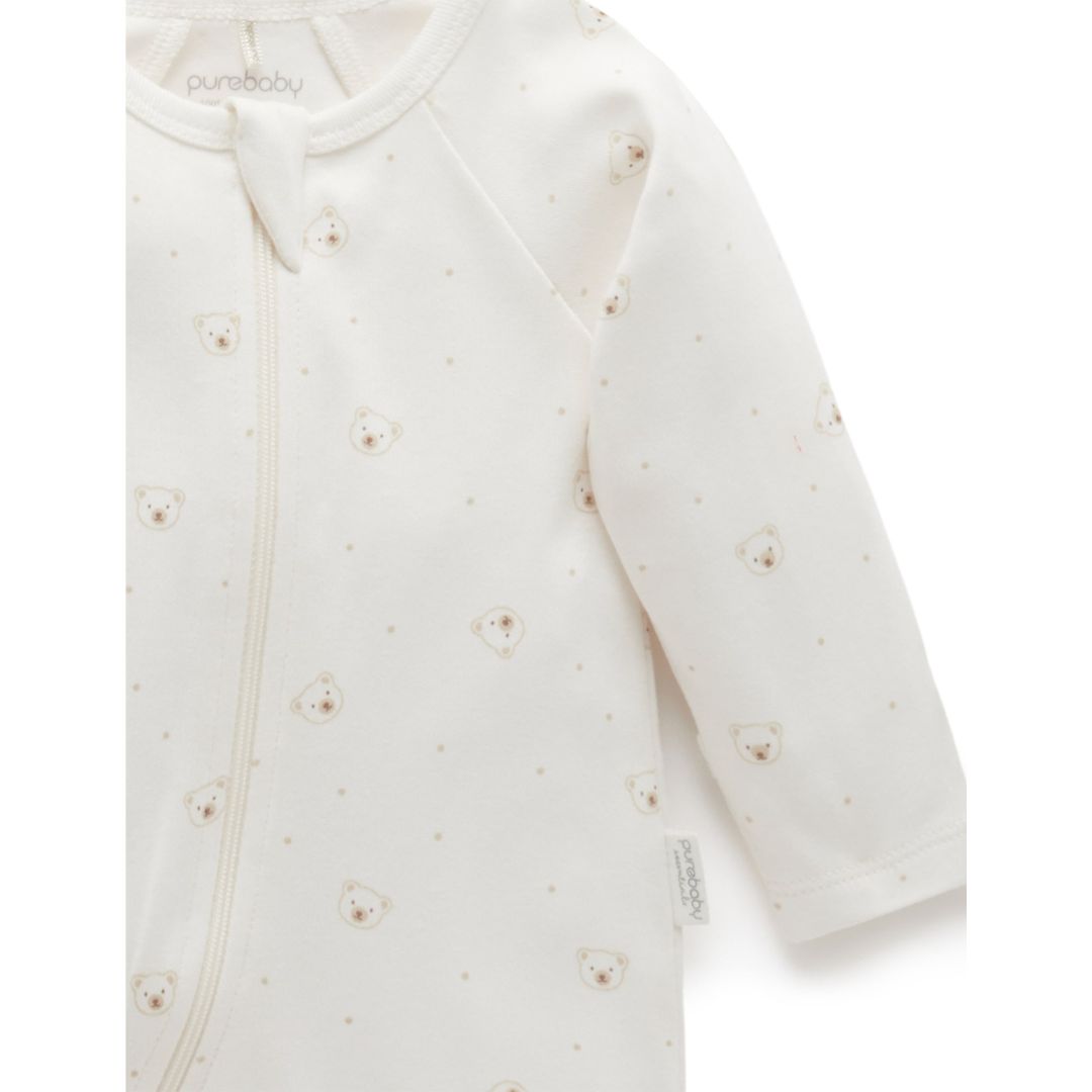 Purebaby Zip Babygro 2 pack - Image 10